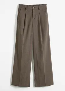 Bukse med legg, rutemønster og avtagbart kjede, bonprix