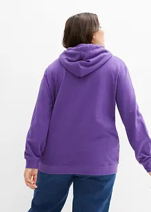 Basic sweatshirt med hette, bonprix