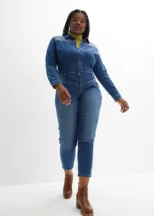 Stretch-termojeans-jumpsuit med myk innside, John Baner JEANSWEAR