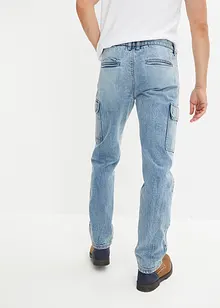 Loose Fit cargojeans med resirkulert bomull, Straight, John Baner JEANSWEAR