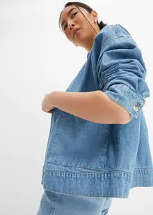 Oversized jeansjakke med cargo-detaljer, bonprix