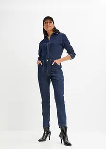 Straight jeans-jumpsuit, cropped, John Baner JEANSWEAR