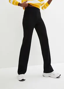 Punto-Di-Roma bukse med High-Waist-komfortlinning, Flared, bonprix