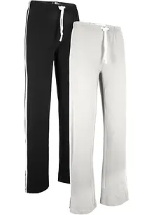 Trikotbukse av bomull med stretch (2-pack), bonprix