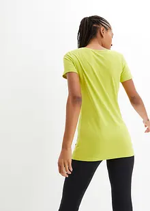 Lang topp med skrift (2-pack), bonprix