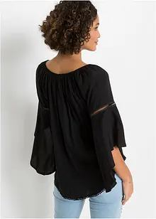 Bluse i 100% viskose, bonprix