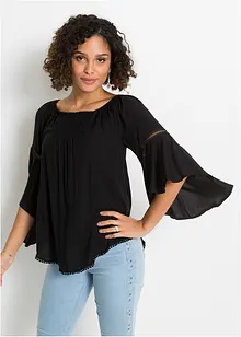 Bluse i 100% viskose, bonprix