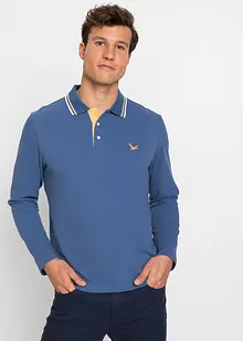 Poloskjorte i økologisk bomull (2-pack), bonprix