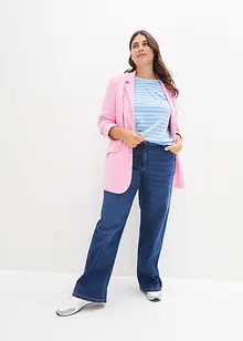 Wide Leg-jeans Mid Waist, stretch, bonprix