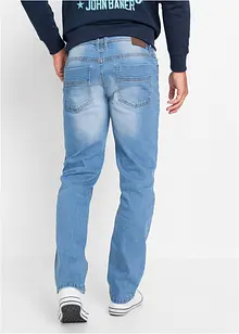 Regular Fit-jeans med stretch i lett denim, Straight (2-pack), bonprix