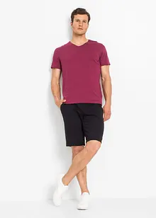 T-skjorte med V-hals (3-pack), bonprix
