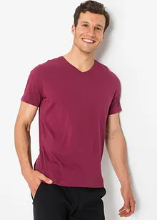 T-skjorte med V-hals (3-pack), bonprix