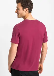 T-skjorte med V-hals (3-pack), bonprix