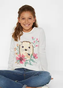 Langermet topp for barn, økologisk bomull (2-pack), bonprix