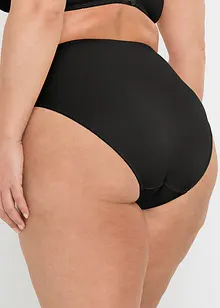 Høy truse med blonder (2-pack), bonprix