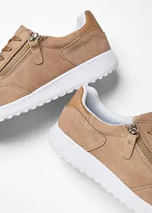 Sneakers av semsket skinn, bonprix