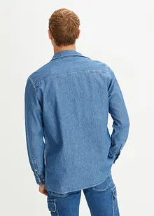 Jeansskjorte i ren bomull, bonprix