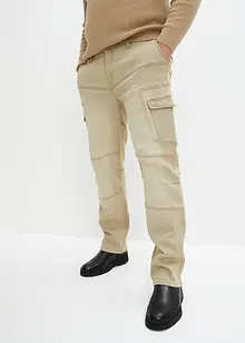 Regular Fit cargo-stretchjeans, Straight, bonprix