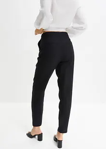 Kort High Waist-linbukse med elastikk, bonprix