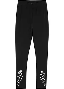 Leggings i elastisk materialmiks med økologisk bomull, bonprix