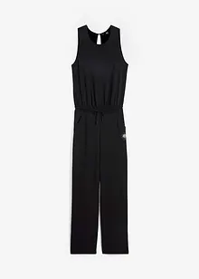 Ultrasoft trenings-jumpsuit av scuba, vide ben, hurtigtørkende, bonprix