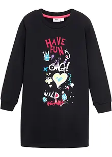 Sweatkjole av økologisk bomull for barn, bonprix