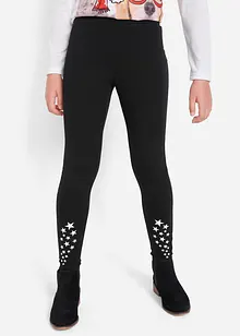 Leggings i elastisk materialmiks med økologisk bomull, bonprix