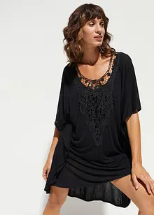 Transparent strandtunika i viskose, bonprix