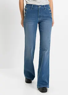 Bootcut-jeans Mid Waist, økologisk bomull, bonprix