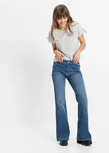 Bootcut-jeans Mid Waist, økologisk bomull, bonprix