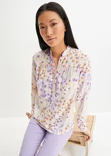 Bluse med blomsterprint, bonprix