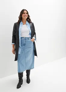 Stretch-jeansskjørt, High Waist, bonprix