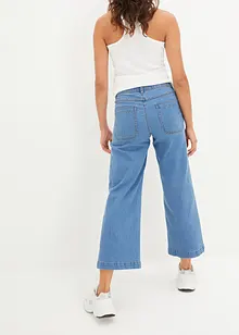 Wide Leg-jeans Mid Waist, Cropped, bonprix