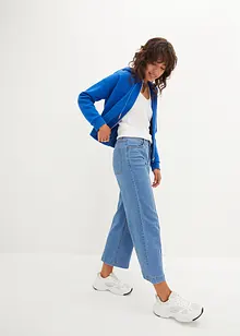 Wide Leg-jeans Mid Waist, Cropped, bonprix