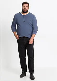 Classic Fit-jeans med linning som er elastisk i sidene, Straight, bonprix