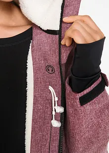 Outdoor-funksjonsjakke med teddyfleece, vanntett, bonprix