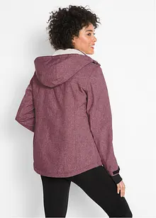 Outdoor-funksjonsjakke med teddyfleece, vanntett, bonprix