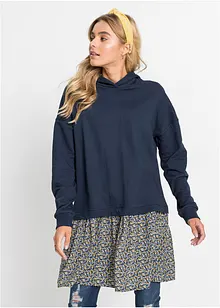 Sweatkjole i 2-i-1-stil, bonprix