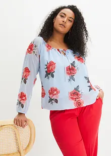 Bluse med snøring, bonprix