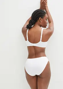 T-skjorte-BH med spiler og glanseffekt (2-pack), bonprix