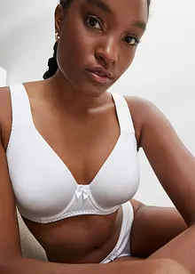 T-skjorte-BH med spiler og glanseffekt (2-pack), bonprix