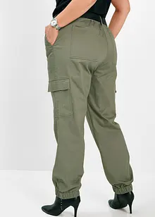 Cargobukse i bomull med stretch, bonprix