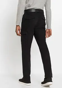 Slim Fit-bukse med stretch og cargolommer, Straight, bonprix