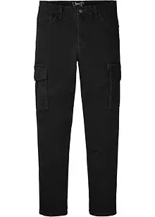 Slim Fit-bukse med stretch og cargolommer, Straight, bonprix