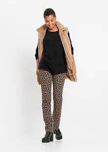 Oversized, ribbestrikket genser i viskosemiks, bonprix