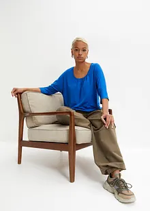 Oversized topp av viskosemiks, bonprix