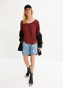Oversized topp av viskosemiks, bonprix