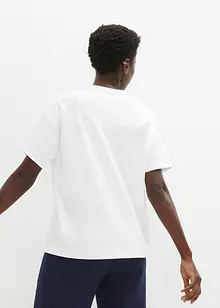Oversized topp i formstabil økologisk bomull, bonprix