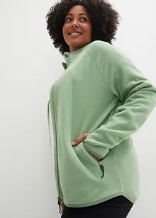 Fleecejakke med glidelåslommer, bonprix
