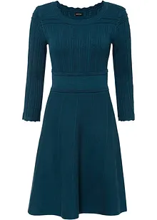 Strikket kjole med hullmønster, bonprix